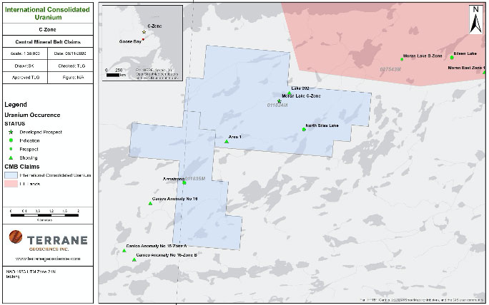 Figure 2 – Moran Lake C Zone (CNW Group/International Consolidated Uranium Inc.)