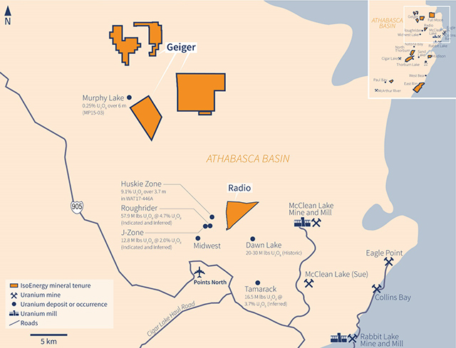 Geiger Project Location Map.