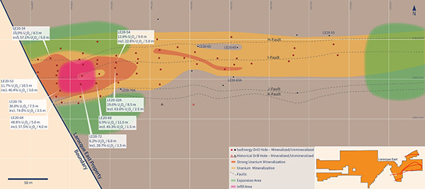 Figure 3 – Planned Expansion and Infill Drilling Areas – Jan to Mar 2021 