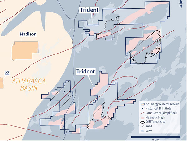 Figure 8 – Trident Drilling Areas