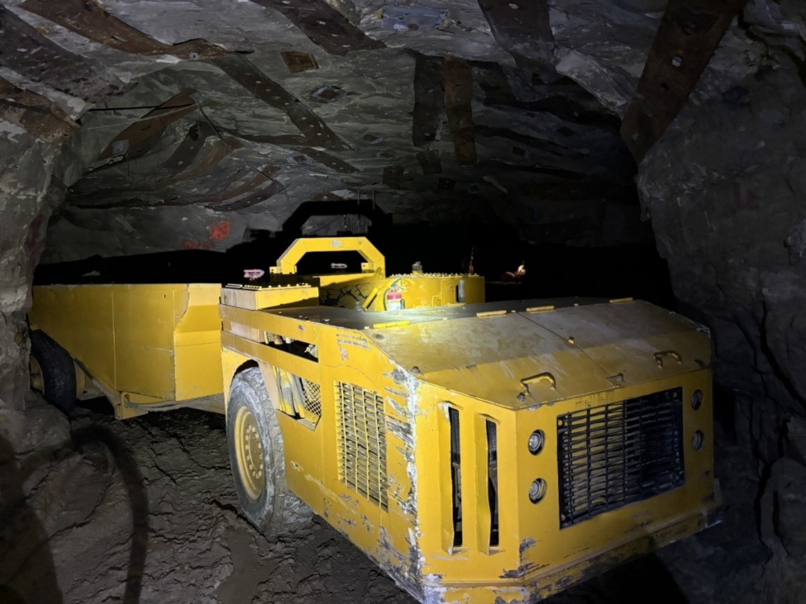 Haul truck in the Tony M Mine