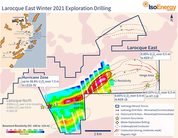Figure 5 – Other Larocque East Exploration Target Areas